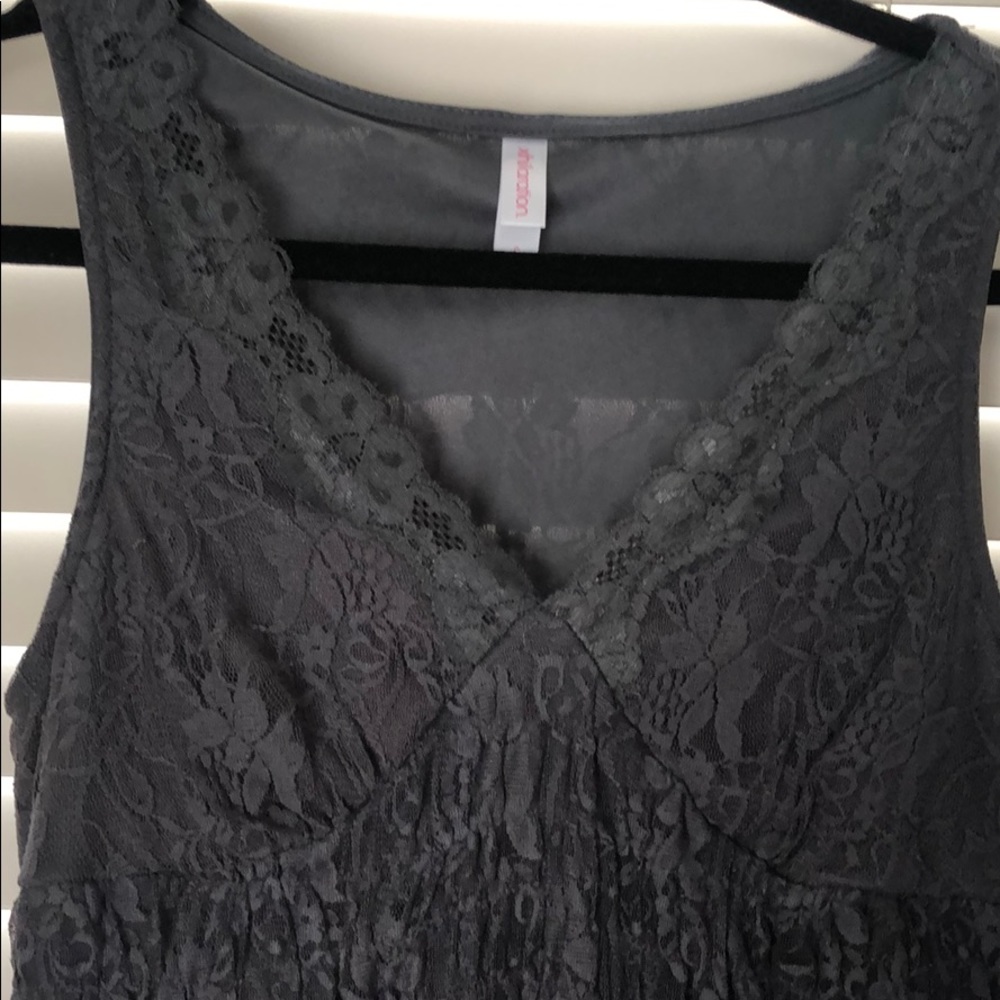 Lace Overlay Dress